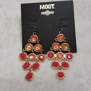 Pink Dangling Earrings